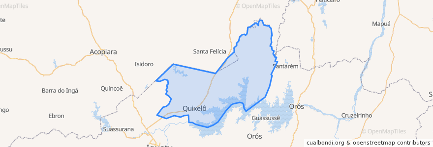 Mapa de ubicacion de Quixelô.