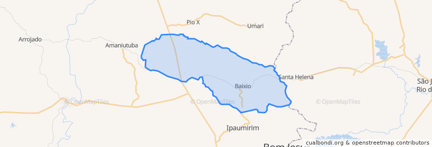 Mapa de ubicacion de Baixio.