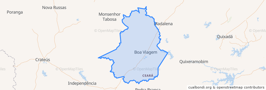 Mapa de ubicacion de Boa Viagem.