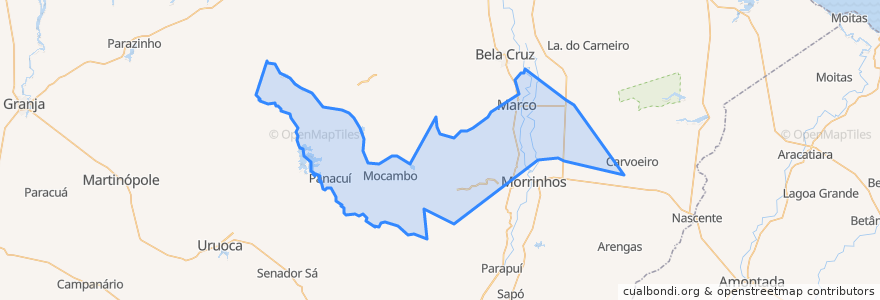 Mapa de ubicacion de Marco.