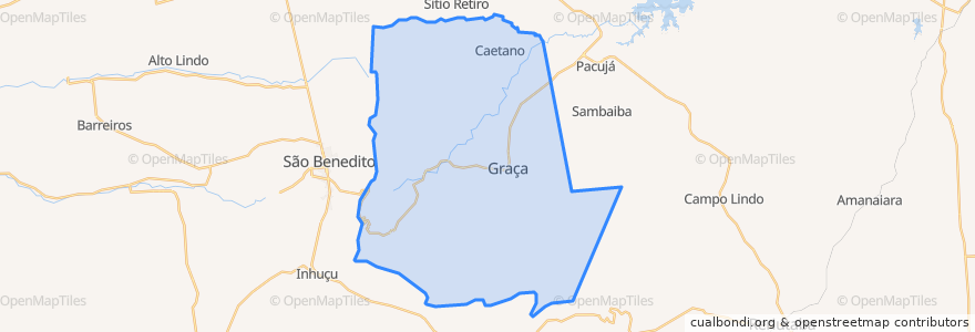 Mapa de ubicacion de Graça.