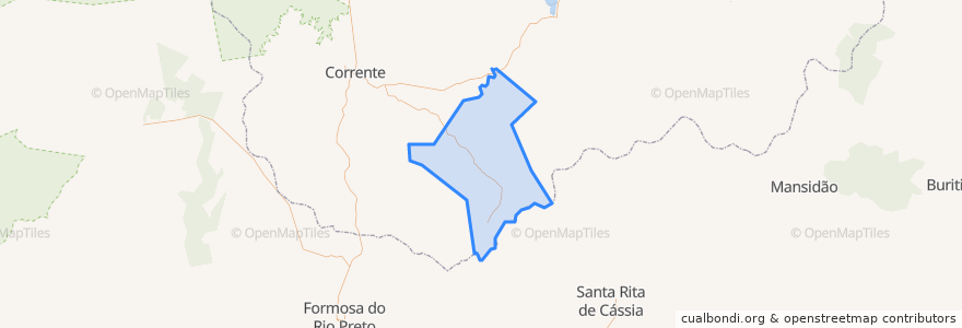 Mapa de ubicacion de Sebastião Barros.