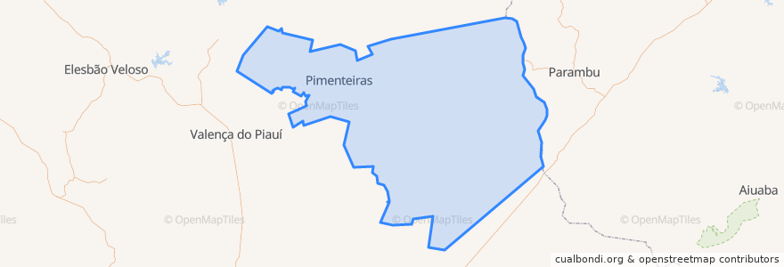 Mapa de ubicacion de Pimenteiras.