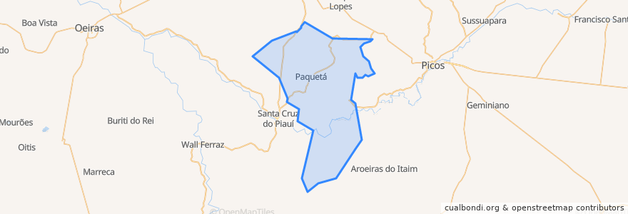 Mapa de ubicacion de Paquetá.