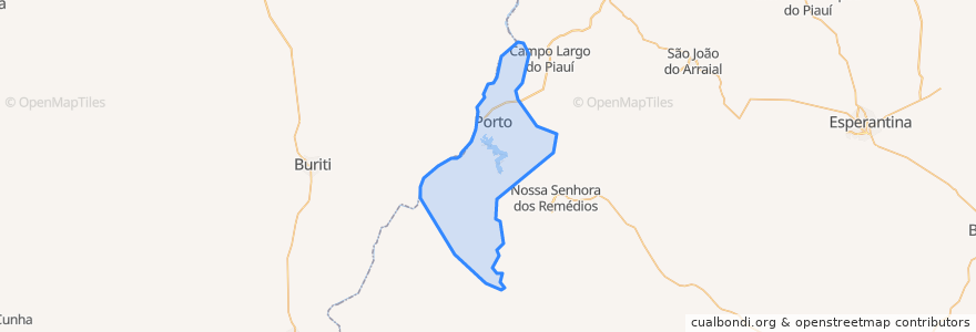 Mapa de ubicacion de Porto.