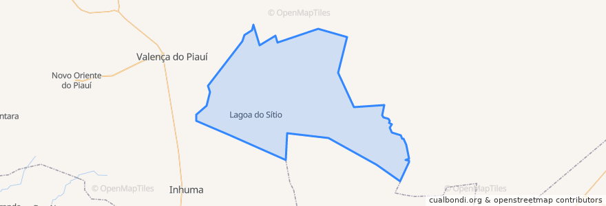 Mapa de ubicacion de Lagoa do Sítio.