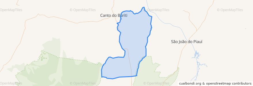 Mapa de ubicacion de Brejo do Piauí.