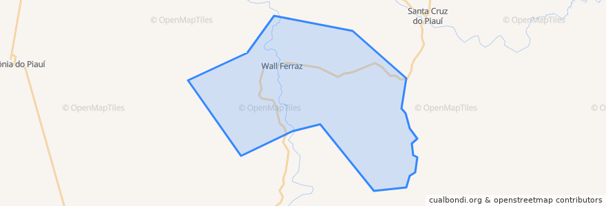 Mapa de ubicacion de Wall Ferraz.