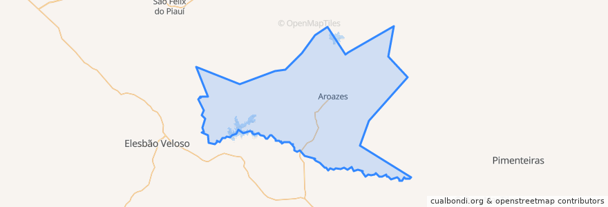 Mapa de ubicacion de Aroazes.