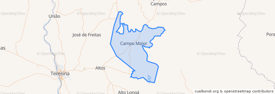 Mapa de ubicacion de Campo Maior.