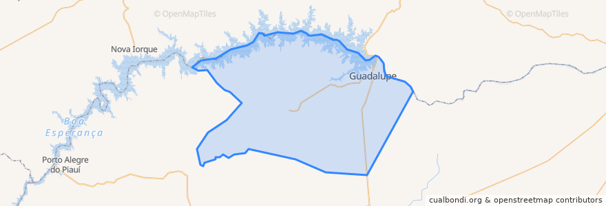 Mapa de ubicacion de Guadalupe.