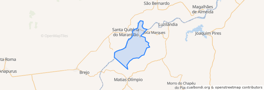 Mapa de ubicacion de Madeiro.