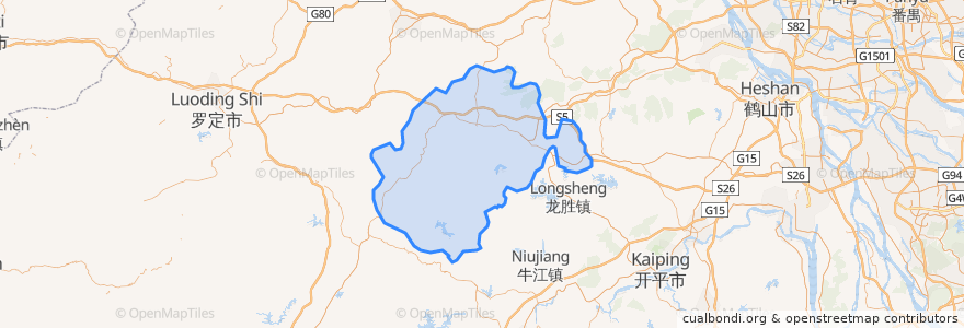 Mapa de ubicacion de 新興県.