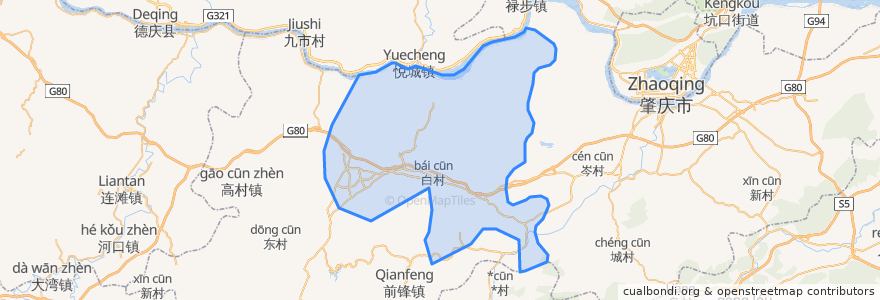 Mapa de ubicacion de 雲城区.