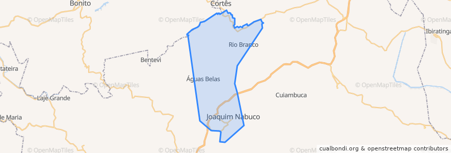 Mapa de ubicacion de Joaquim Nabuco.