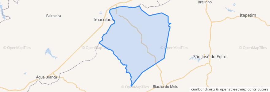 Mapa de ubicacion de Santa Terezinha.