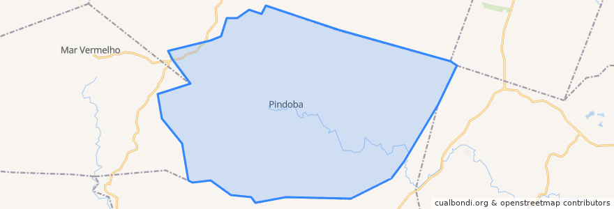 Mapa de ubicacion de Pindoba.