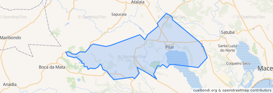 Mapa de ubicacion de Pilar.