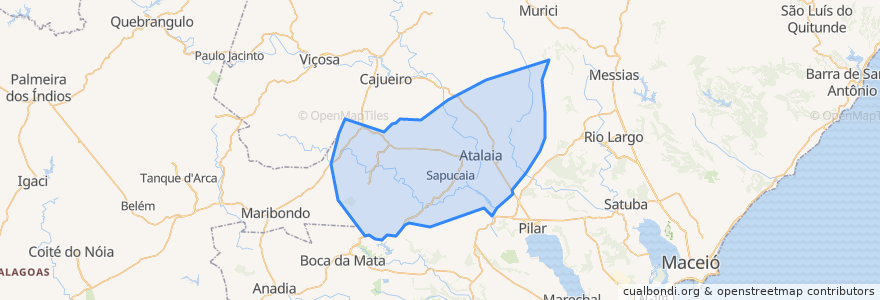 Mapa de ubicacion de Atalaia.