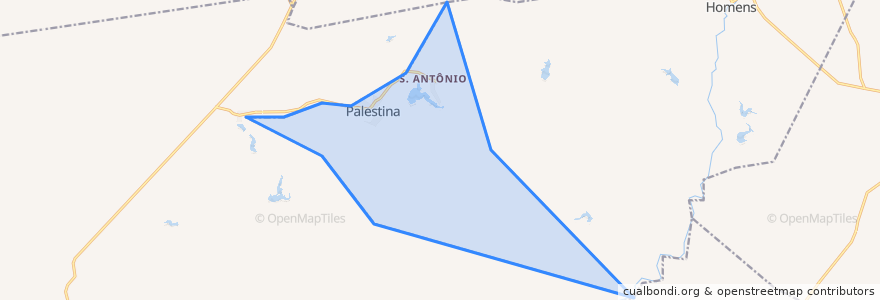 Mapa de ubicacion de Palestina.