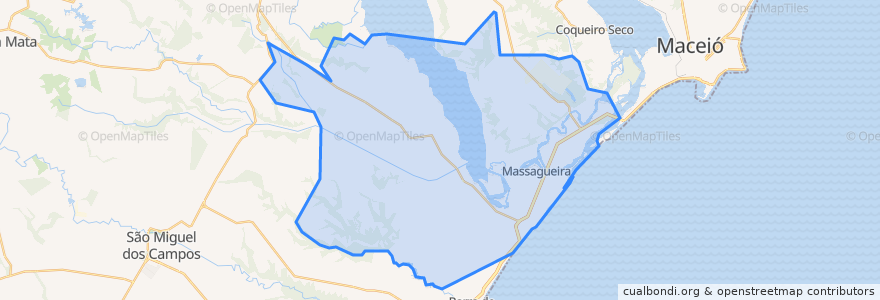 Mapa de ubicacion de Marechal Deodoro.