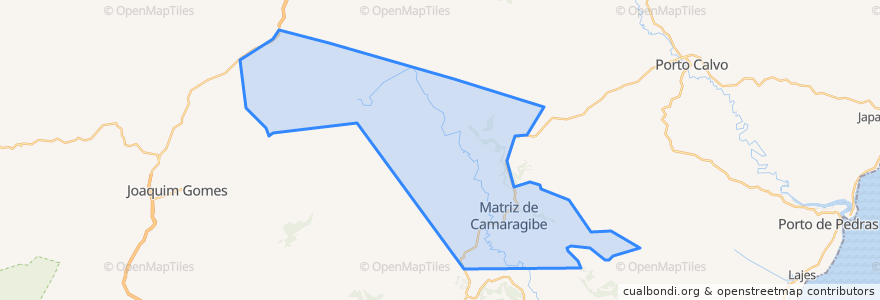 Mapa de ubicacion de Matriz de Camaragibe.