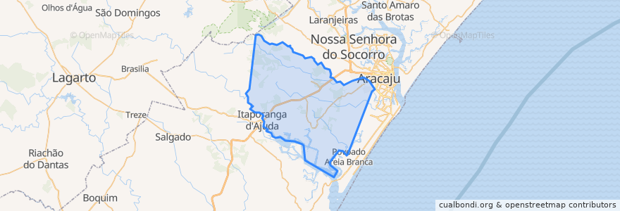 Mapa de ubicacion de São Cristóvão.