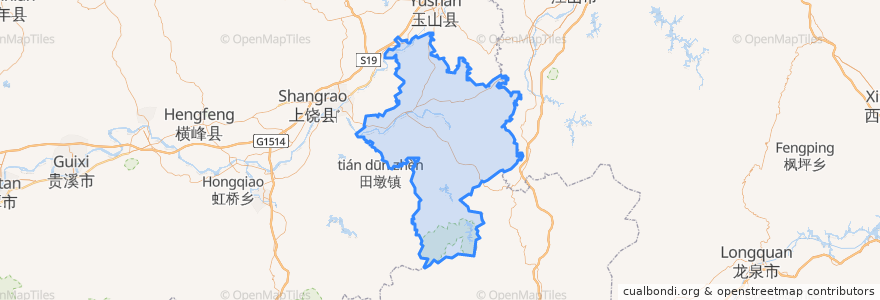 Mapa de ubicacion de 广丰区.