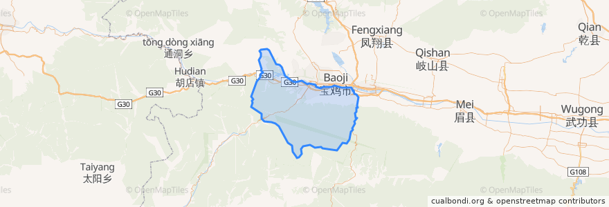 Mapa de ubicacion de 渭滨区.