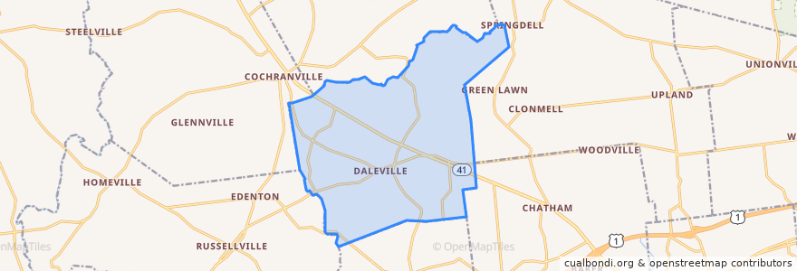 Mapa de ubicacion de Londonderry Township.