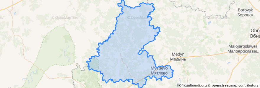 Mapa de ubicacion de Iznoskovsky District.