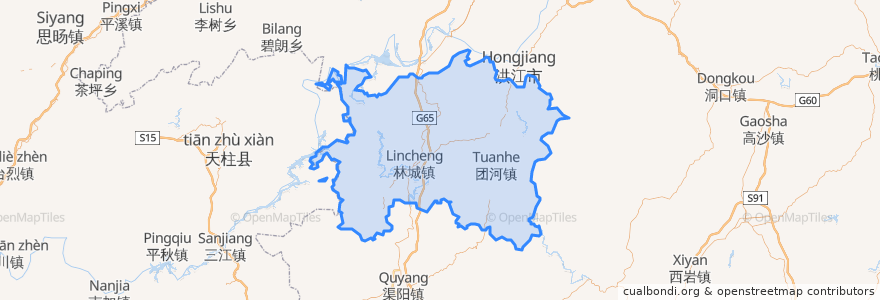 Mapa de ubicacion de 会同县.