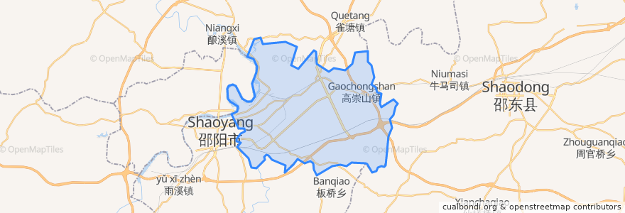 Mapa de ubicacion de 双清区.