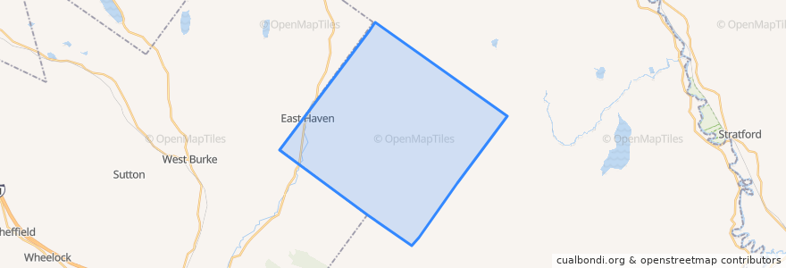 Mapa de ubicacion de East Haven.