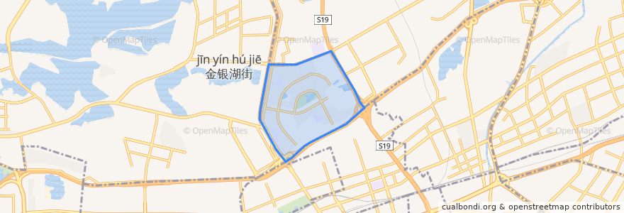 Mapa de ubicacion de 常青花园新区街道.