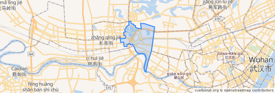 Mapa de ubicacion de 易家墩街道.