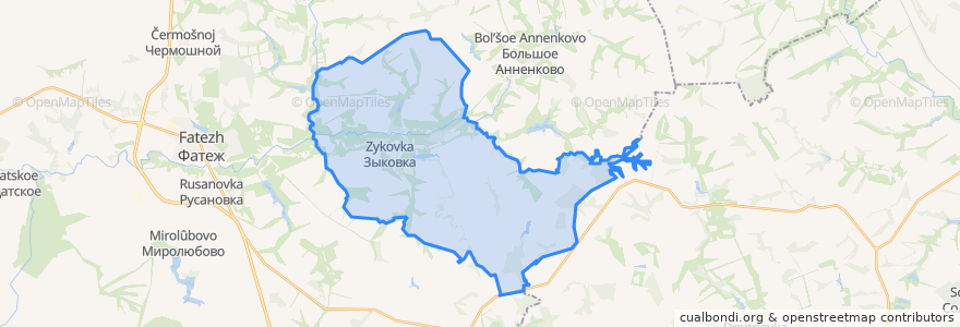 Mapa de ubicacion de Глебовский сельсовет.