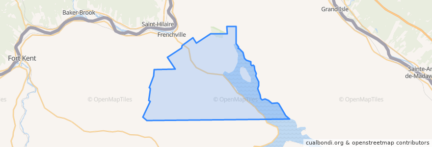 Mapa de ubicacion de St Agatha Township.