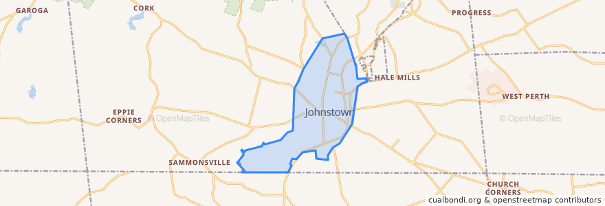 Mapa de ubicacion de City of Johnstown.