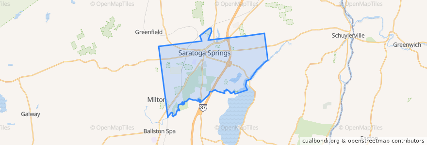 Mapa de ubicacion de City of Saratoga Springs.
