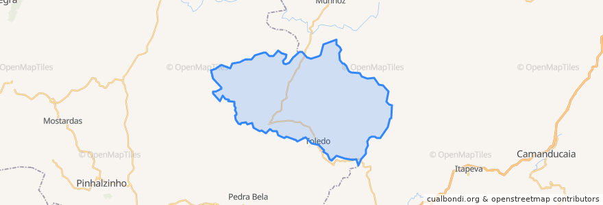 Mapa de ubicacion de Toledo.