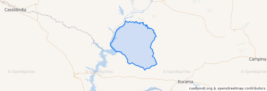 Mapa de ubicacion de Limeira do Oeste.