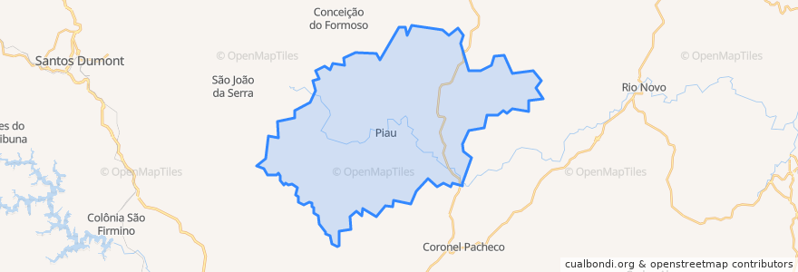 Mapa de ubicacion de Piau.