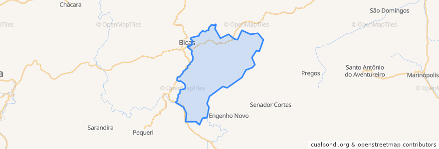 Mapa de ubicacion de Guarará.