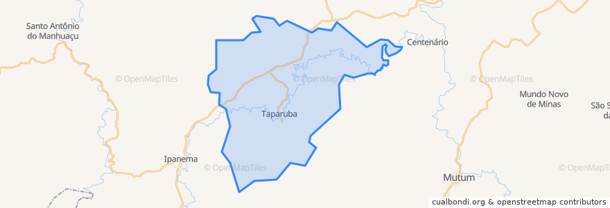 Mapa de ubicacion de Taparuba.