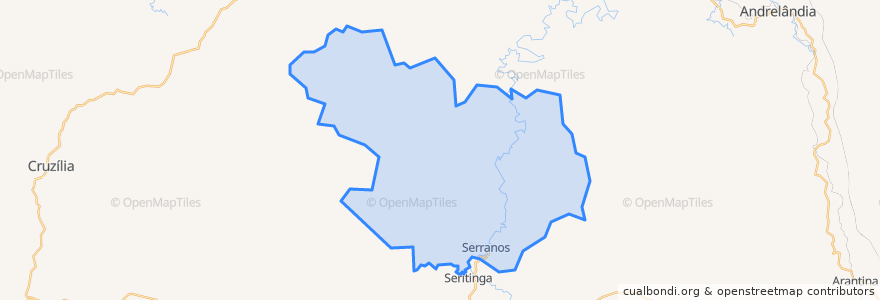 Mapa de ubicacion de Serranos.