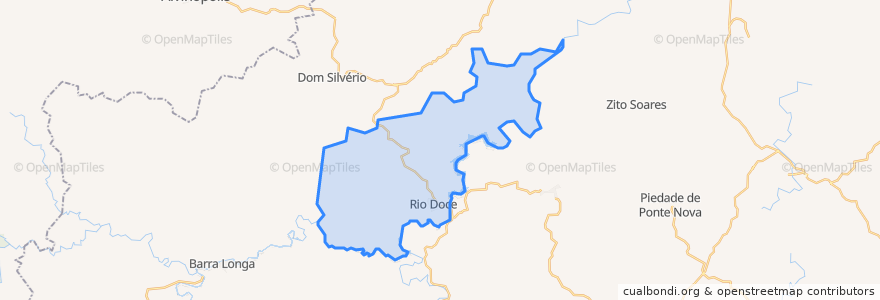 Mapa de ubicacion de Rio Doce.