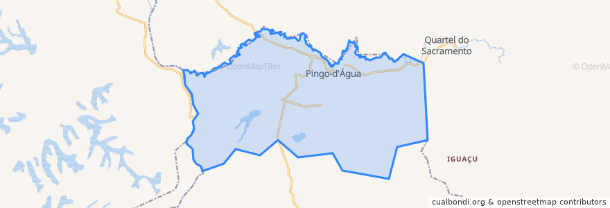 Mapa de ubicacion de Pingo-d'Água.