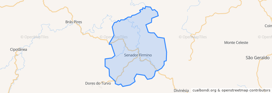 Mapa de ubicacion de Senador Firmino.