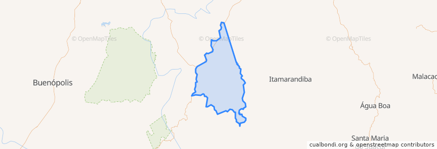 Mapa de ubicacion de Senador Modestino Gonçalves.